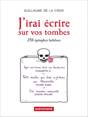 cover image of J'irai écrire sur vos tombes